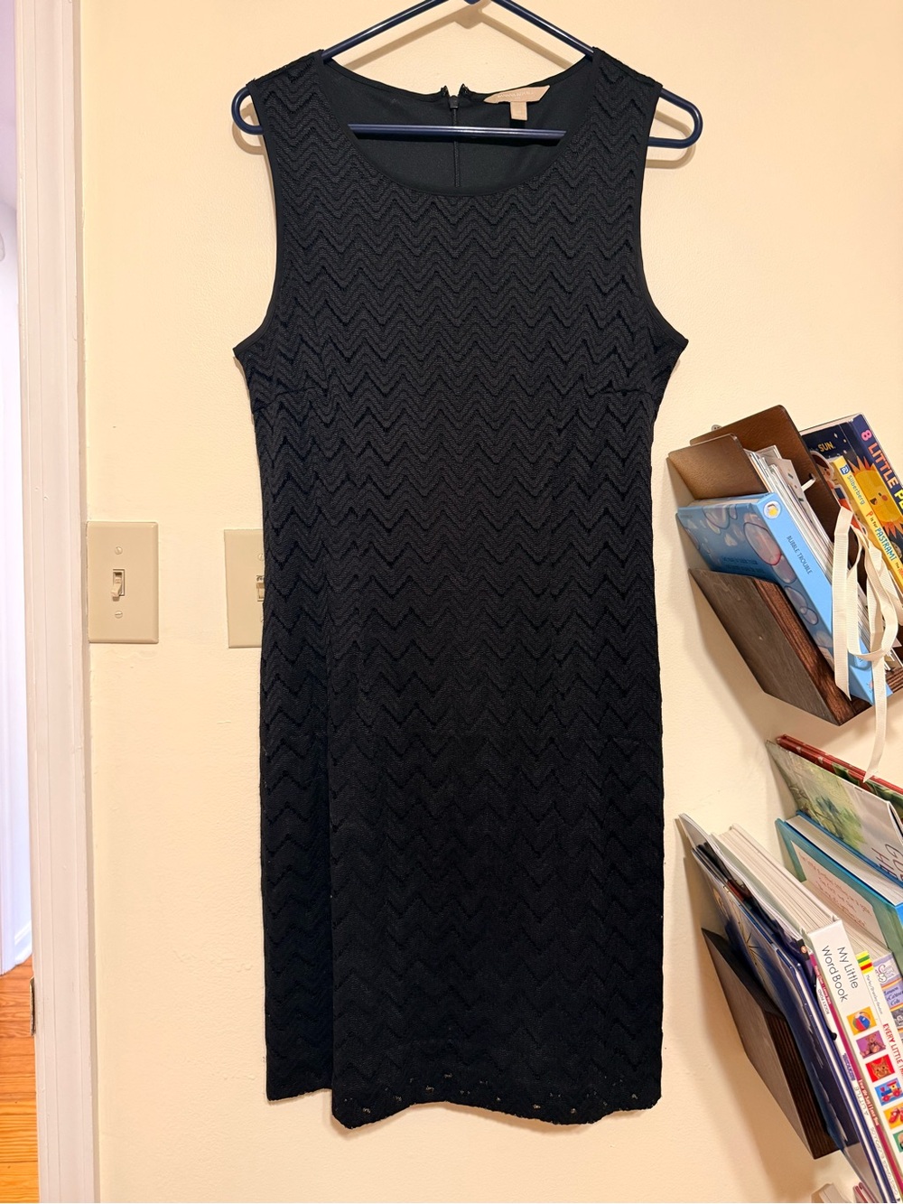 Banana Republic Black Sleeveless Midi Knit Dress